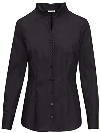Seidensticker Damen Bluse - Slim Fit - Bügelfrei - Kelchkragen - Langarm - 100 Prozent Baumwolle