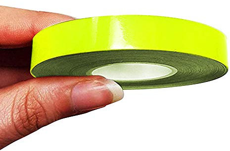 4R Quattroerre.it 10502 Trim Stripes Strisce Adesive per Auto, Giallo Fluo, 10 mm x 10 mt