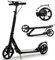 Adult Kick Scooter with Disc Handbrake, Foldable Adjustable Urban Scooter with Dual Suspension, 200mm Big Wheels for Kids Adults and Teens