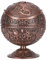 Metal Globe Ashtray, Vintage Windproof Ashtray with Lid Portable Tabletop Cigarette Ashtray for Outdoors Indoors Home Office Hotel Men Women Gift