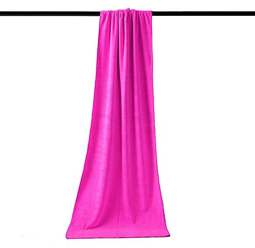 AUFWH Bayeta De Limpieza De Microfibra (4 Piezas) 420G / ㎡ Limpiador De Coche De Fibra Extrafina 60 * 160 Toalla De Lavado De Coche-Rosado