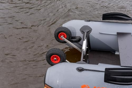 Starträder für Beibootboote, klappbare Außenbordmotorräder für Schlauchboote, Edelstahl P-Form