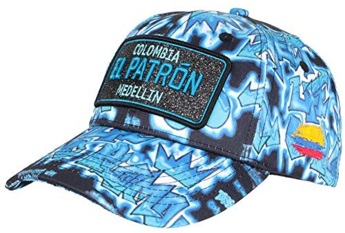 El Patron Baseball Cap Blau Medellin Streetwear Fashion Colombia – Unisex Gr. Einheitsgröße, blau