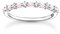 Thomas Sabo Femme Bague Rose et Blanche Pierres Argent Sterling 925 TR2343-166-7