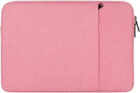 Chelory Housse de protection antichoc avec poche pour ordinateur portable de 17,3 à 17,5 HP, Dell, Lenovo, Asus, Acer, Notebook, Ultrabook, Chromebook - Rose