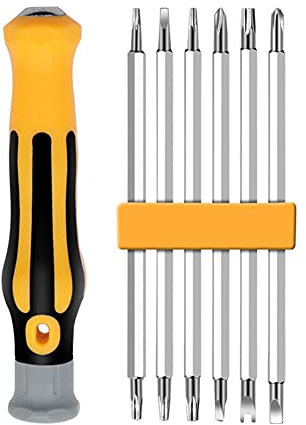 Juego de destornilladores de precisión 12 en 1, Torx T5 T6 T7 T8 T10 T15 Juego de puntas de destornillador para Xbox One 360 para PS3 PS4 Kit de herramientas de reparación