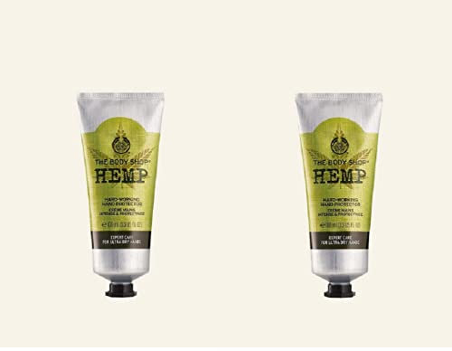 The Body Shop Hemp Strawberry hand cream Duo full size 100ml nourshing moistursing hard working hand