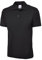 Mens & Womens Classic Polo Shirt Short Sleeve Plain Tee Top Casual Work Sports (4XL, Black)