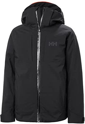 Helly Hansen Júnior Unisex Chaqueta Jr Alpha, Negro, 10