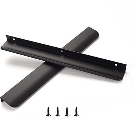 sunlithor Schwarz Schrankgriffe FüR KüChengriffe MöBelgriffe KüChenschräNke Schubladengriffe Vintage Packung mit 5 Stück 254mm BA 300mm Länge