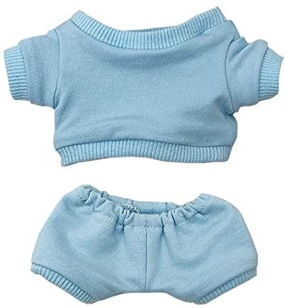 niannyyhouse 10 cm Plüschpuppenkleidung, Sportbekleidung, Anzüge, Sweatshirts, Hosen, Puppenverkleidungen (Hellblau, 10 cm)
