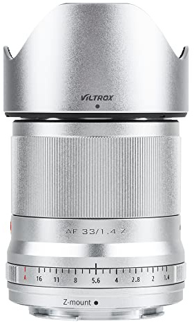 VILTROX AF 33mm f/1.4 F1.4 Z APS-C Lens for Nikon Z Mount, Auto Focus Large Aperture Prime Lens with STM Motor Compatible with Nikon Mirrorless Camera ZFC Model Z5 Z50 Z6 Z6II Z7 Z7II