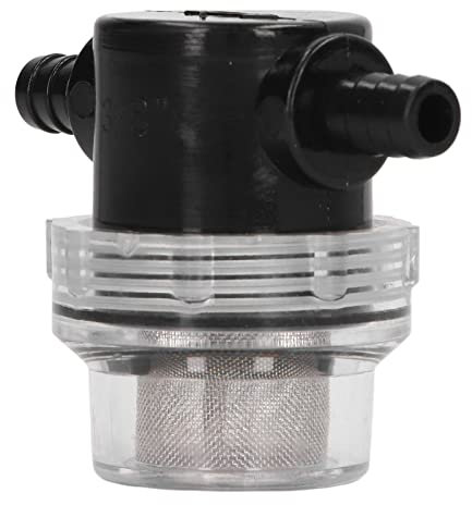 Filtro de La Bomba de Agua, con 50 Malla de Filtro de Acero Inoxidable, Conectores Barb Compatibles con Mangueras de 3/8in y 1/2In, 1/2 Pulgada Twist on Pipe Strainer para DC 12V 80 PSI Bombas