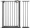 UBRAVOO Baby Gate for Dogs,Height 100CM Door Safety Gate for Child 95-104 cm Wide Auto Close Triple Lock Open Keep Stair Gate(Black)