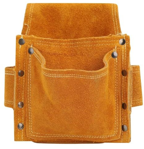 Bolsa de Herramientas Bolsillo, Bolsa de Herramientas de Electricista de Cuero Bolsa de Herramientas Multifuncional Bolsas de Cinturón de Herramientas de Hardware para Carpintería, Construccions