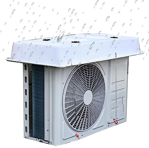 UTOYA Abdeckungen for Klimaanlagen for Fenster-Klimaanlage Und Mini-Split-Außengeräte, Volle Größe 1p/2p/3p/5p All Wetter Schwerlast Universal Schutzhülle (Color : Weiss, Size : 95x43X15cm)
