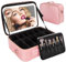 HomdMarket Large Travel Makeup Bag with LED Mirror, Portable Cosmetics Organizer with Adjustable Dividers and 10x Magnifying Mirror, Waterproof Makeup Train Case with LED Mirror-3 Light Colour Mode