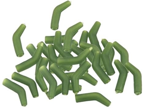 Milageto 30Pcs Fishing Terminal Tackles Hook Aligner Carp Fishing Hook Kickers Aligner Fishhook Sleeves for Freshwater, Green