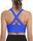 Leversic Sport BH Damen Push up, Sports Bra Ohne Bügel Sport BH Rückenfrei, mit Breiten Trägern für Besseren Halt und Unterstützung, 1pc-Saphir, S