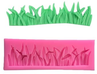 Stampo Per Fondente 2 Pezzi Di Erba Prato Erba Erba Stampi Da Forno Ritmo Secco Fondente Torta Al Cioccolato Decorazione Morbida Ceramica Stampi In Silicone