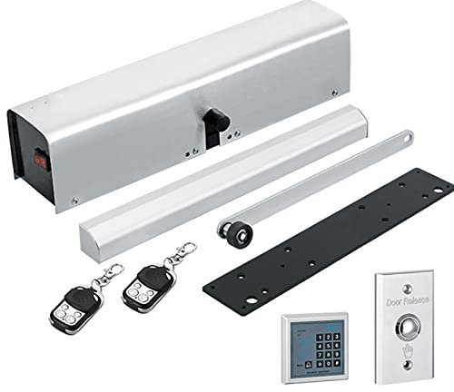 TsoLay Swing Door Opener/Closer, Smart Automatic Handicap Door Opener With Access Control and Remote Control, Stainless Steel Cover, Wireless Remote Control Opening, Low Noise, for Home or Hospital