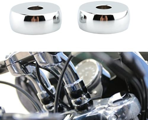Kit d'entretoises de guidon pour Harley Davidson FXDL DYNA LOWRIDER 2006-2013 Noir chromé