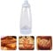 UQMIQURA Distributeur de pâte à crêpes - 1000 ml - Distributeur de pâte avec graduation et boule de mélange - Distributeur manuel pour crêpes, pancakes, gaufres, crêpes, etc