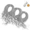 SULOLI 300pcs Ficelle de Noël，Corde de Décoration de Noël Décoration de l'arbre de Noël (Argent)