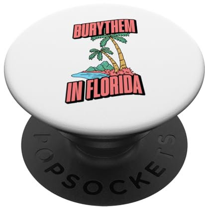 Bury Them In Florida Niedliches Design Für Musik- und Konzertliebhaber PopSockets mit austauschbarem PopGrip