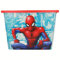 Marvel Spiderman Kids Storage Boxes 23L – Officially Licensed, BPA-Free Plastic, Lightweight, Durable with Click Lock Lid – Toy Storage Box for Boys – Keeps Kids Rooms Tidy, 39 x 29 x 27cm (Large)