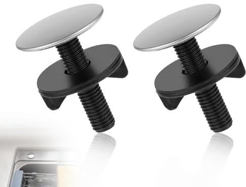 Lhbwhiz 2 Piezas de tapón para Orificio de Grifo,Tapa de Fregadero de Acero Inoxidable para Grifo,Tapa de Fregadero,Tapa de Lavabo,tapón Ciego para Fregadero,Tapa de Fregadero,tapón de desbordamiento