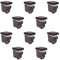 Interruptor con indicador de luz LED, compatible con Bticino Living, compatible con Vimar Plana (10 unidades, negro)
