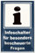 schilderkreis24 Blechschild 20x30cm – „Infoschalter für besonders bescheuerte Fragen“ – Humorvolle Wanddeko für Büro, Empfang & Partykeller
