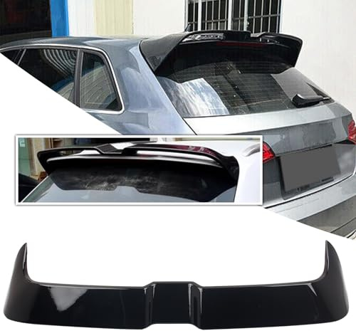 FINMOKAL Glänzend Schwarz Heckspoiler Flügellippe Kompatibel mit Audi A3 Sline S3 RS3 8V Hatch/Sportback 2Door 2014-2020