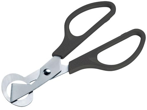 Westmark Wachteleier-Schere 1 Stk – Küchenschere für Wachteleier – Präziser Eierschalenöffner aus Edelstahl – Schwarz/Silber