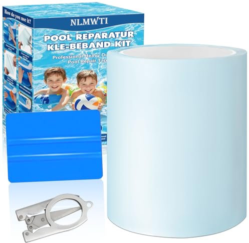 NLMWTI Kit de Réparation Piscine, 10x200cm Rustine Piscines, Rustine Piscine sous l'eau, TPU Rustine Spa Gonflable, Transparente Kit Reparation Spa Gonflable Piscine, Spa Gonflable, Matelas Gonflable