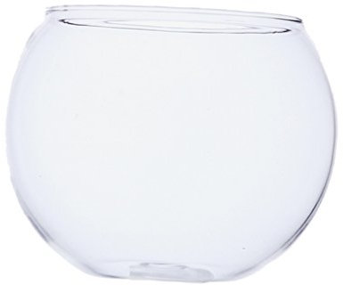 Jarrón redondo de cristal transparente para pecera, cuenco de flores, plantas, terrario, decoración del hogar