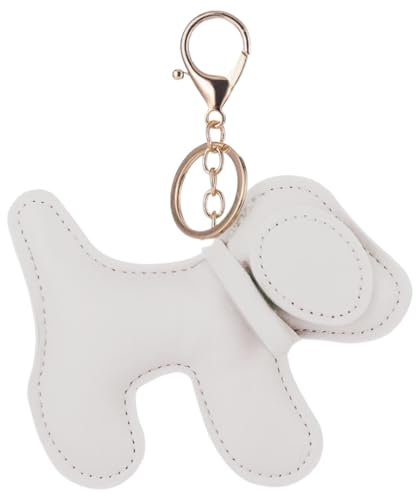 Hund Schlüsselanhänger – Niedlicher Welpen-Anhänger aus PU-Leder, Deko-Accessoire für Schlüssel, Taschen & Rucksäcke, Stylischer Begleiter für unterwegs