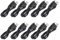 Keenso 3.3ft PS3 Controller Ladekabel Extra Lang Länge Drahtlose Steuereinheit Chable Kabel für Mobiltelefone 10pcs Schwarz