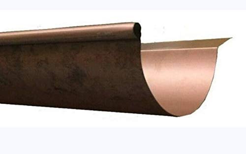 T.E.G. METALLI S.R.L. Grondaia Tonda Alluminio Rame Antichizzato con Baverino Varie Misure (250, 2)