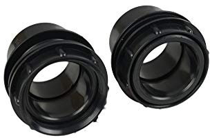 Sibo/ Aquaforte 2 Stück Tankverschraubung PVC Gewinde Tank Durchführung Teich 50 mm