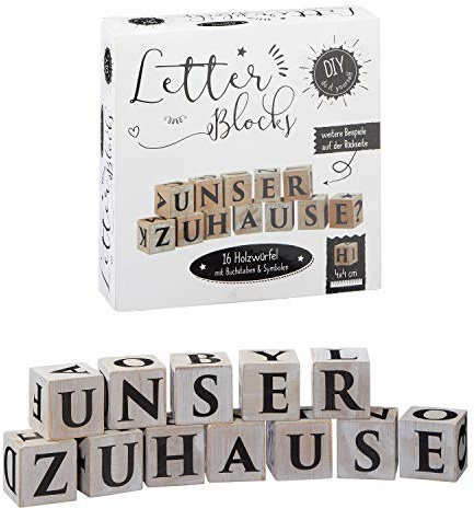 Cepewa Letter Block 16 Würfel mit Buchstaben 4 x 4 cm