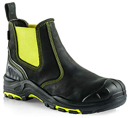 Buckler BVIZ3 Black Yellow hi-vis S3 Safety Dealer Boot with Midsole Size 6-13