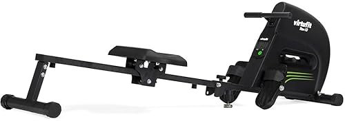 Virtufit Rudergerät Serie: Row 1.0 / Stroker 100i / Row450 / Row600i / Ergometer Semi-Pro/Elite air Magnetic (Schwarz (Row1.0))