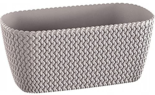 Rechteckiger Topf 7.4l Prosperplast Splofy von MOCCA -Farbkunststoff, 39,7 (Länge) x 18 (Breite) x 14,5 (hoch) cm