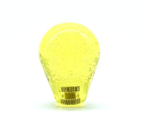 Arcity Arcade Joystick Bat Oval Top Handle Knob American Type Replacement Crystal Yellow Big Head for Zippy SANWA SEIMITSU Arcade1up Fight Stick Machine Console Cabinet New