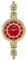 Versus Versace Les Docks Collection Luxuriöse Damen-Armbanduhr, Rot/Ausflug, einfarbig (Getaway Solids), OS, Versus Versace Les Docks