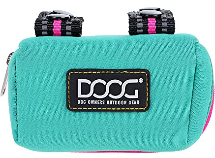 DOOG Walkie Pouch – Rin Tin Tin (Neopren) | Leichter, an der Leine zu befestigender Kotbeutelspender | Inklusive 20 Hundekotbeuteln | Hände frei