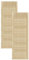 DecoMeister Mobili Porta Lamella Porte Pino Mobili Anteriore Pino Non Trattato Armadio Porta Armadio Aperto Lamelle 494x1406 mm Confezione da 2 pezzi in legno massiccio a venatura naturale
