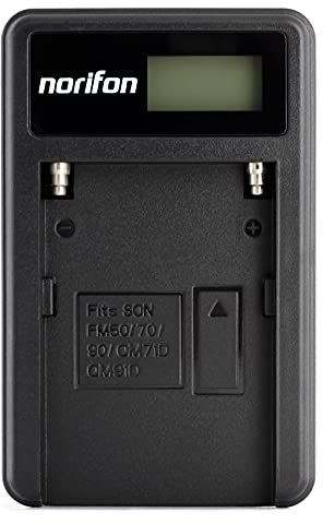 NP-FM50 LCD USB Charger for Sony CCD-TRV308, CCD-TRV138, CCD-TRV328, DSLR-A350, DSLR-A100, DSLR-A200, DSR-PD170, DSR-PD150, HVR-Z5U, HVR-Z1U, MVC-CD400 Camera and More